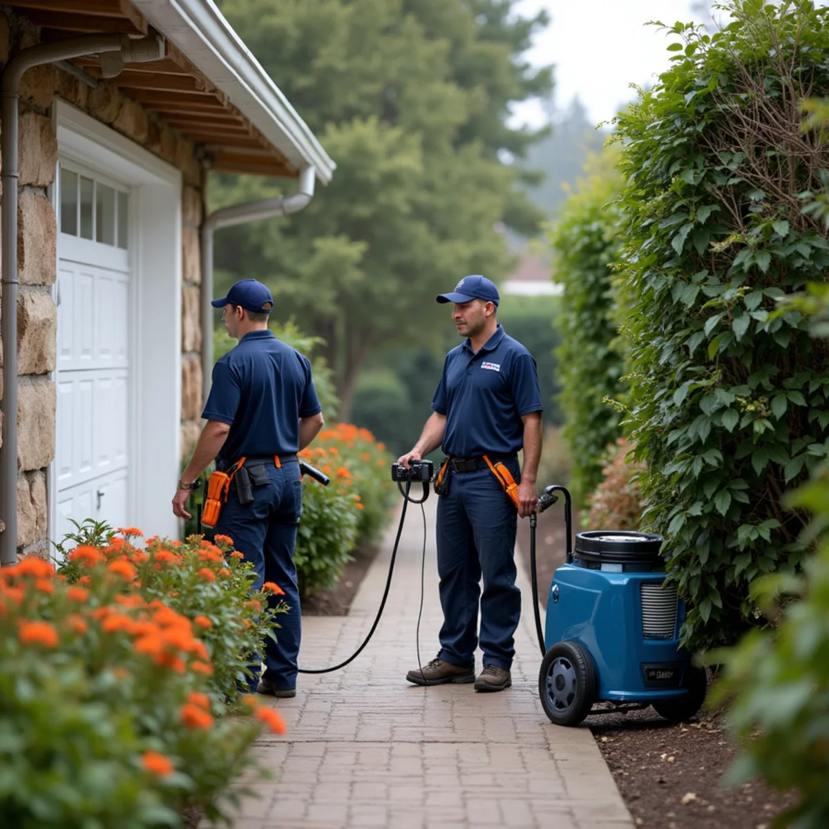 Water damage restoration response at a Homeview, Belmont property