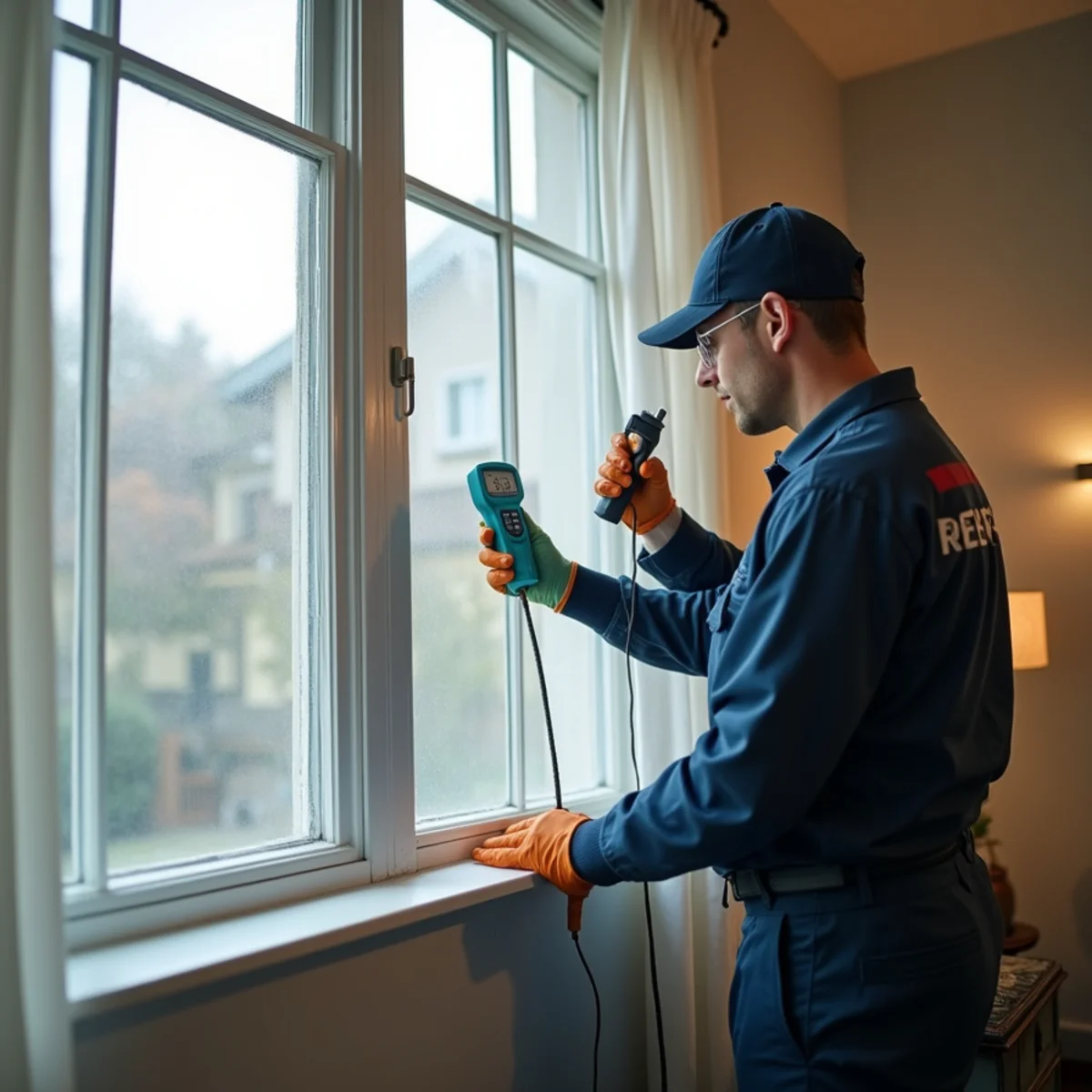 Condensation and high indoor humidity in one room with a hidden leak