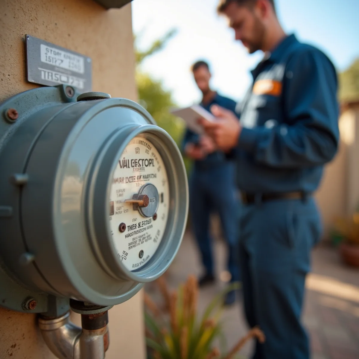 Residential water meter moving while all household fixtures are off