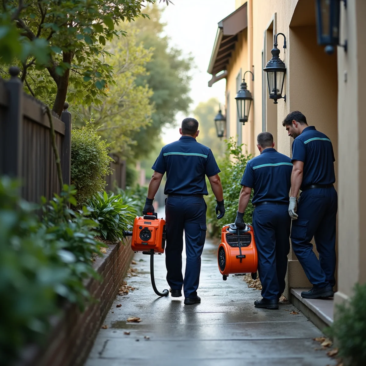 Water damage restoration response at a Downtown / Central Menlo, Menlo Park property