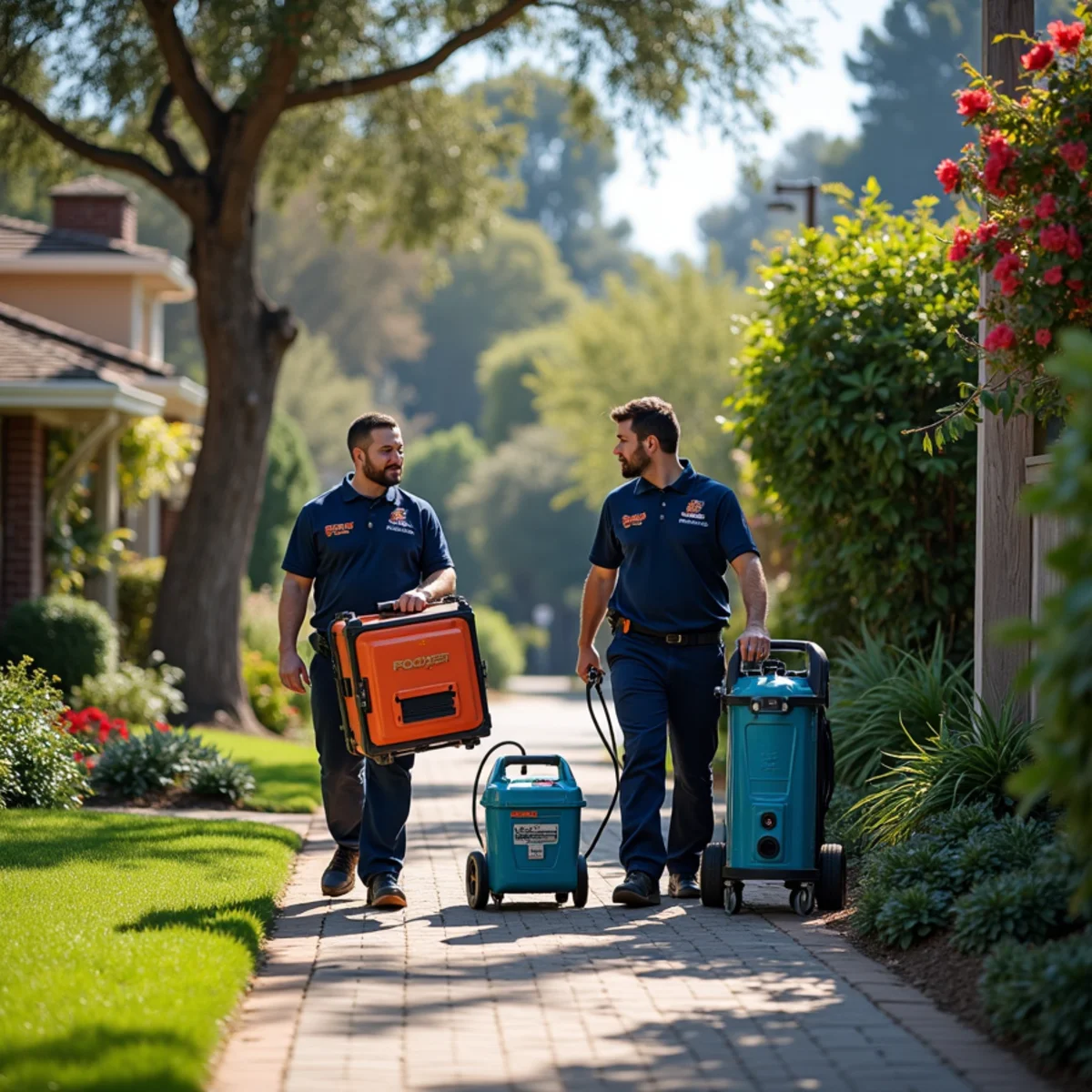 Water damage restoration response at a Menlo Oaks, Menlo Park property