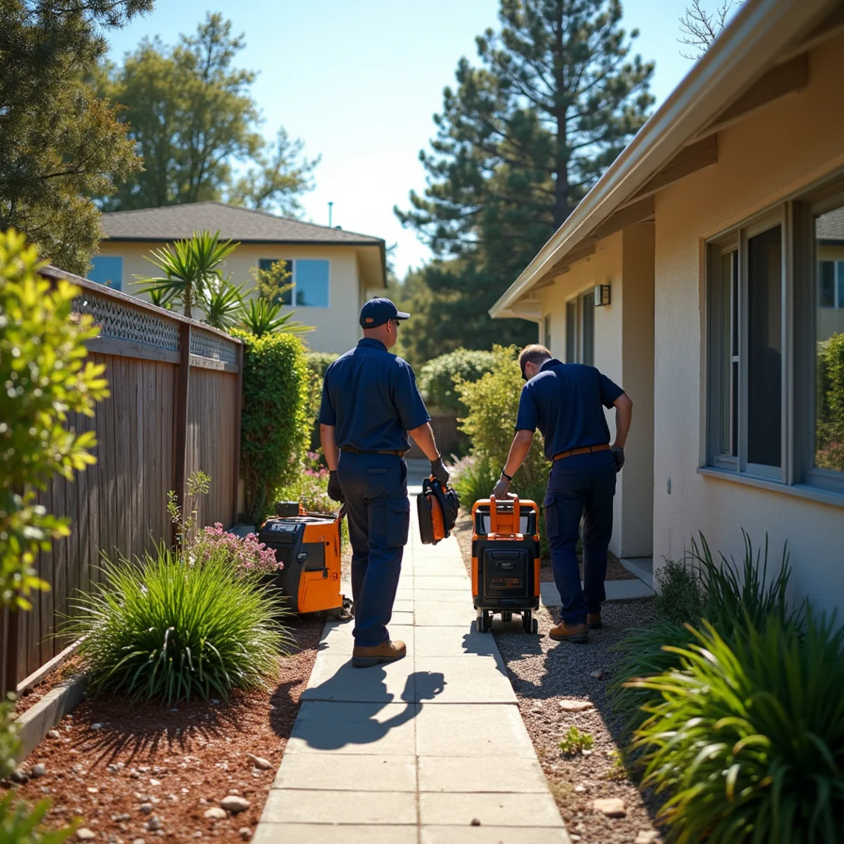Water damage restoration response at a Charleston Meadows / Fairmeadow, Palo Alto property