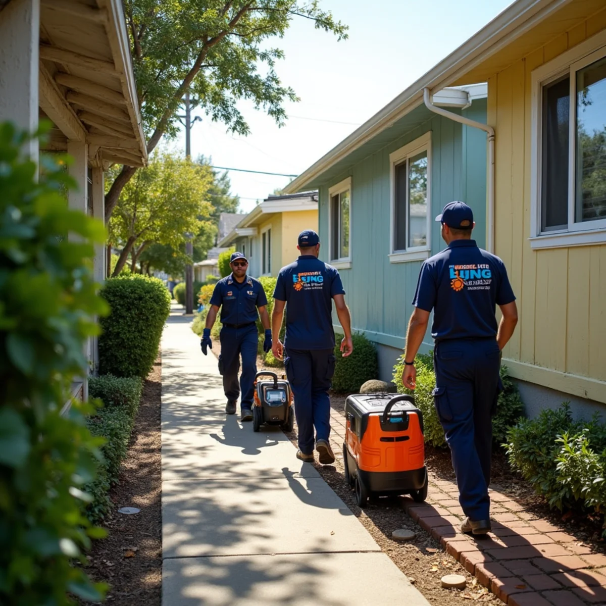Water damage restoration response at a College Terrace, Palo Alto property