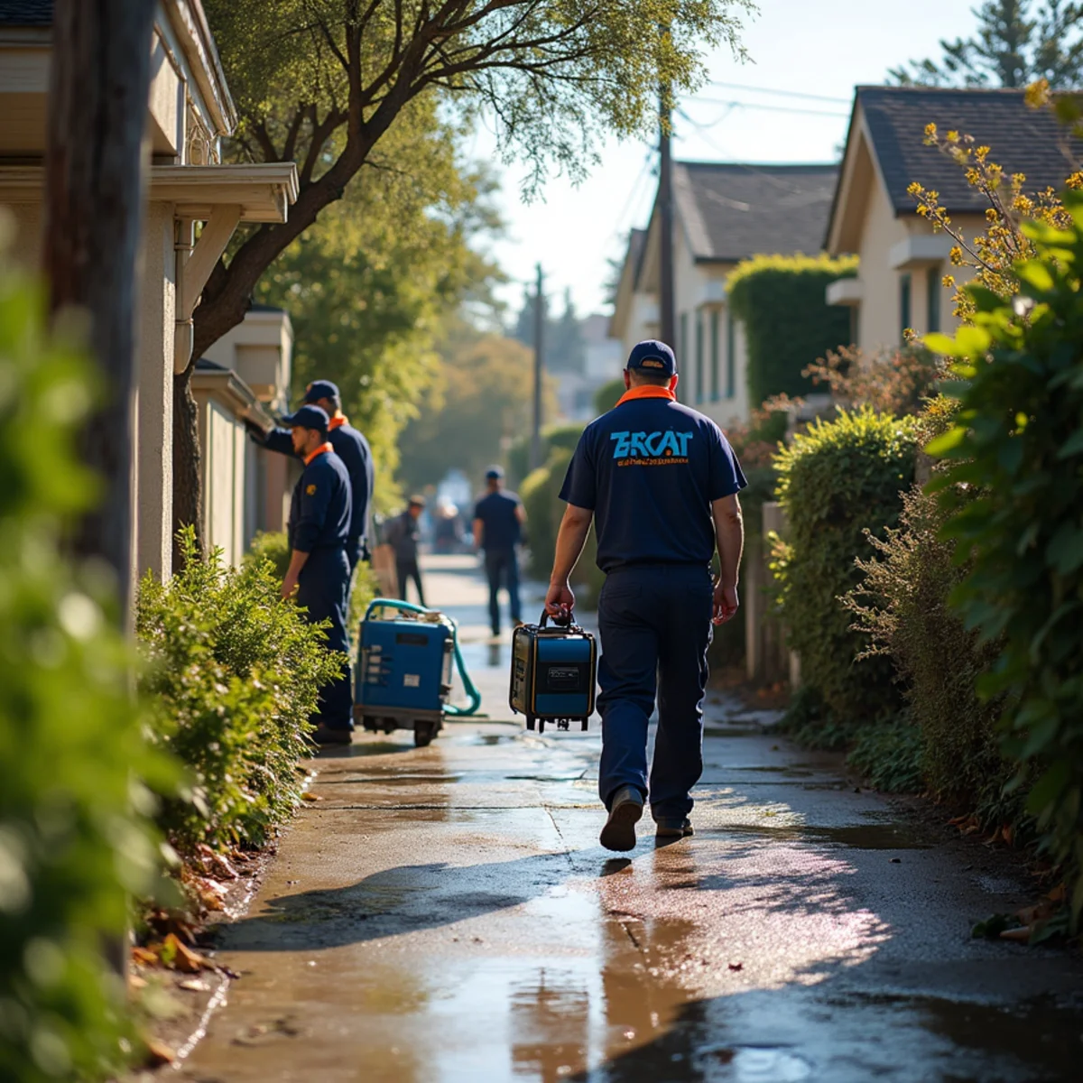Water damage restoration response at a Downtown North / Professorville, Palo Alto property