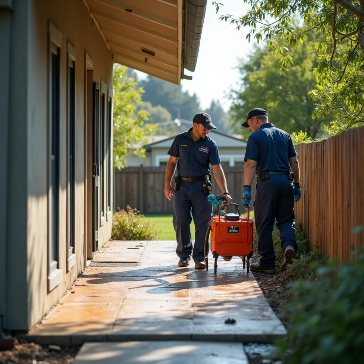Water damage restoration response at a Greenmeadow, Palo Alto property