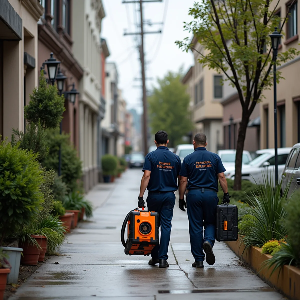 Water damage restoration response at a Downtown Redwood City, Redwood City property