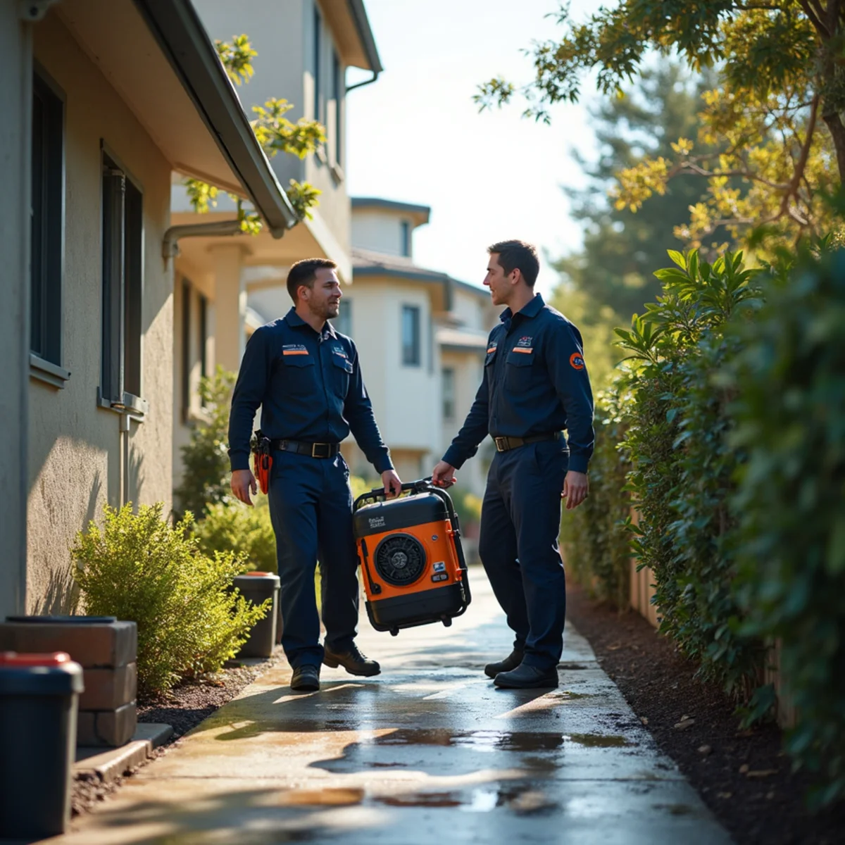 Water damage restoration response at a Redwood Shores, Redwood City property
