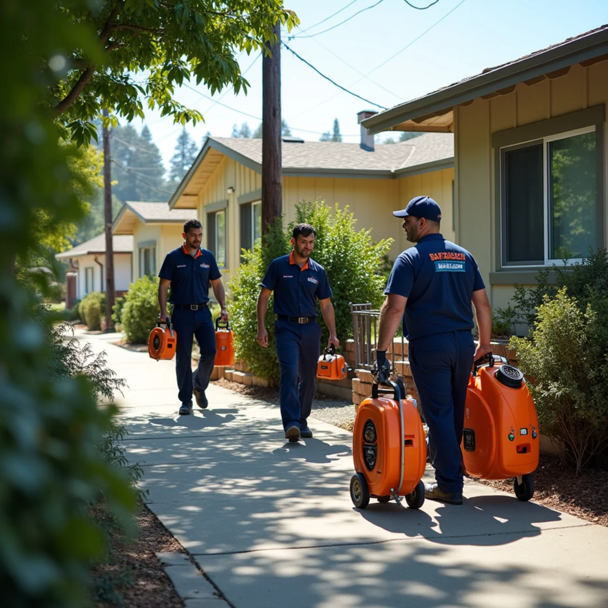 Water damage restoration response at a Clearfield Park, San Carlos property