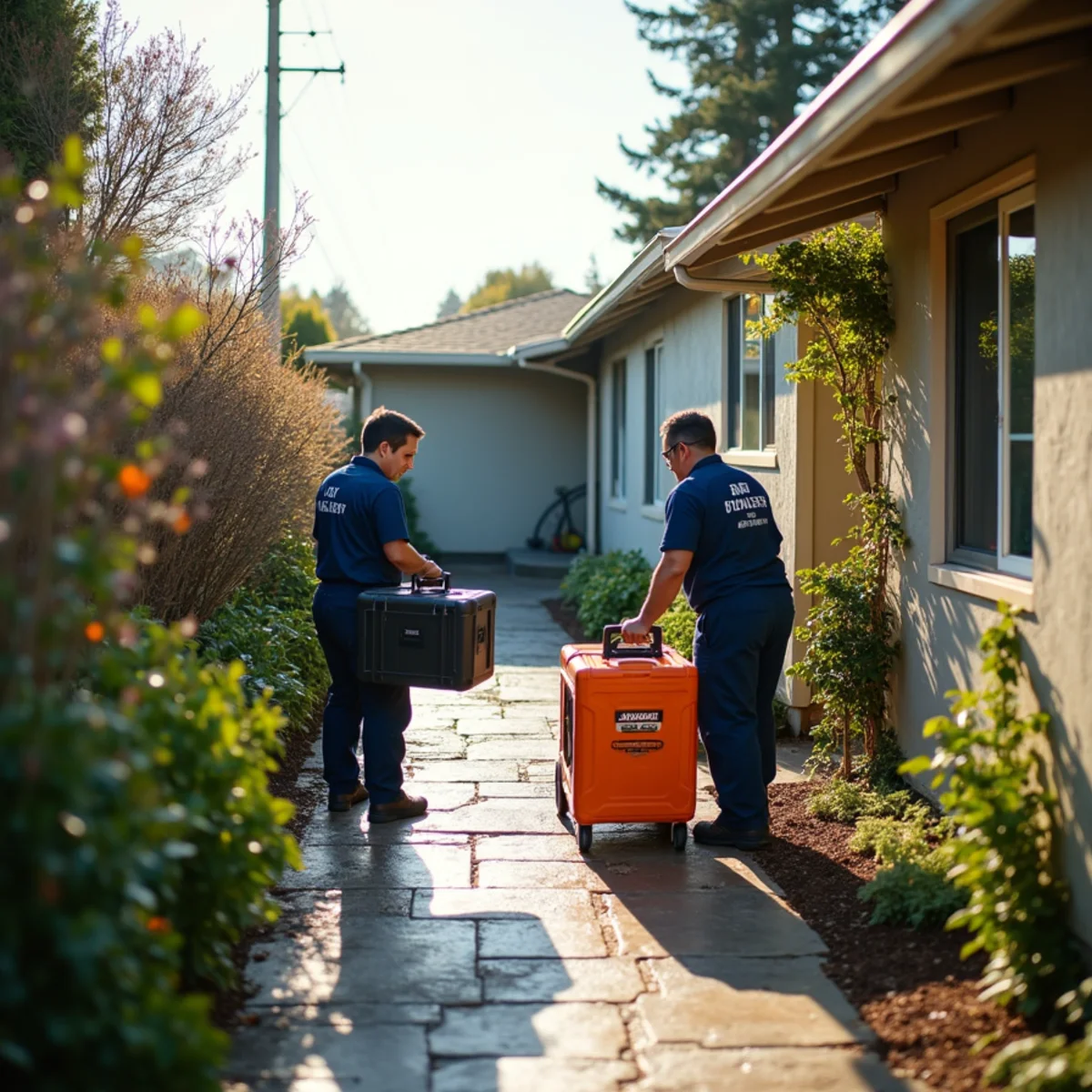 Water damage restoration response at a St. Francis, San Carlos property