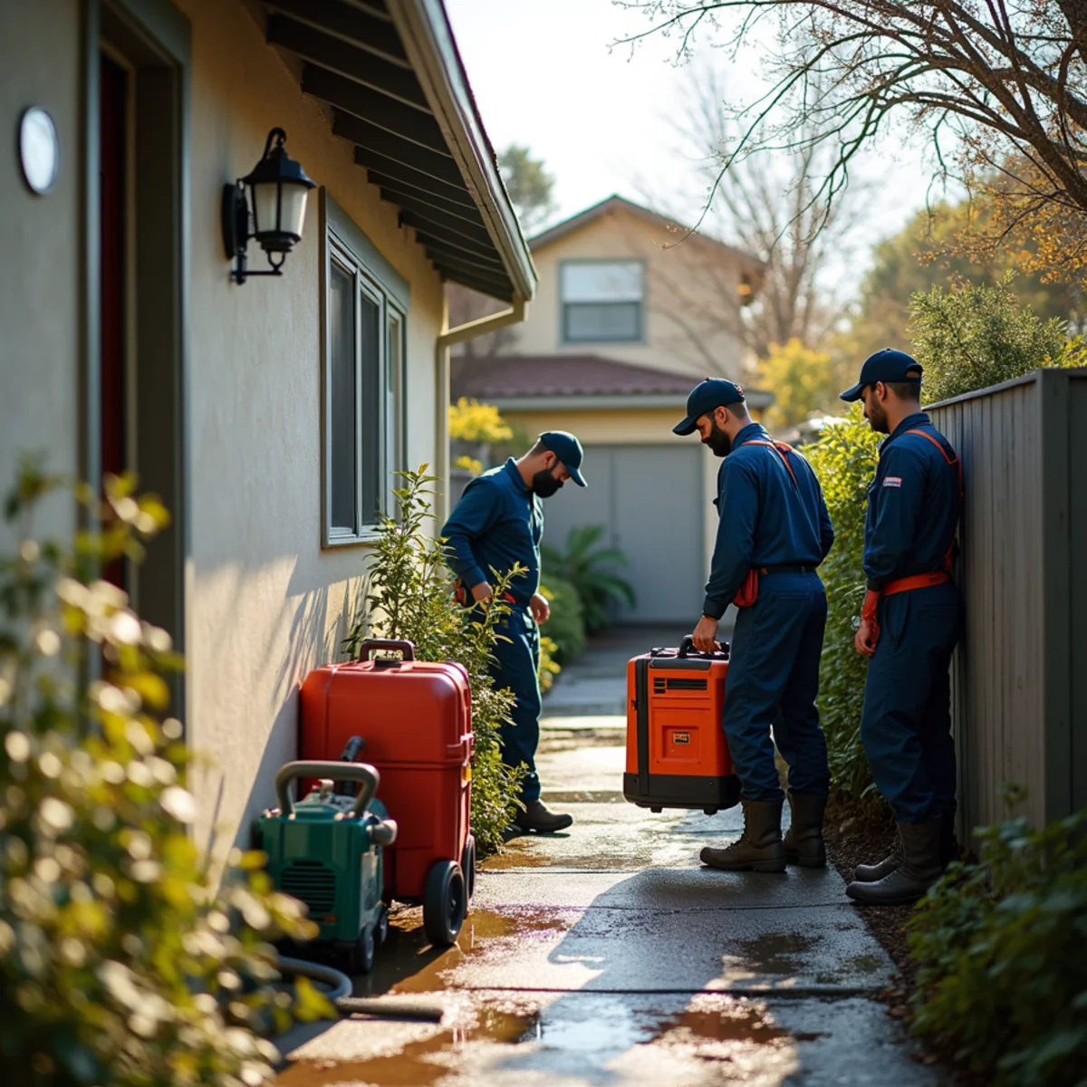 Water damage restoration response at a Baywood-Aragon, San Mateo property