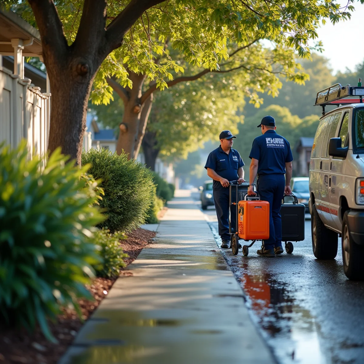 Water damage restoration response at a Shoreview, San Mateo property