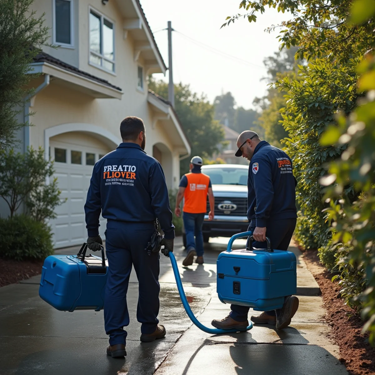 Water damage restoration response at a Broadmoor, California property