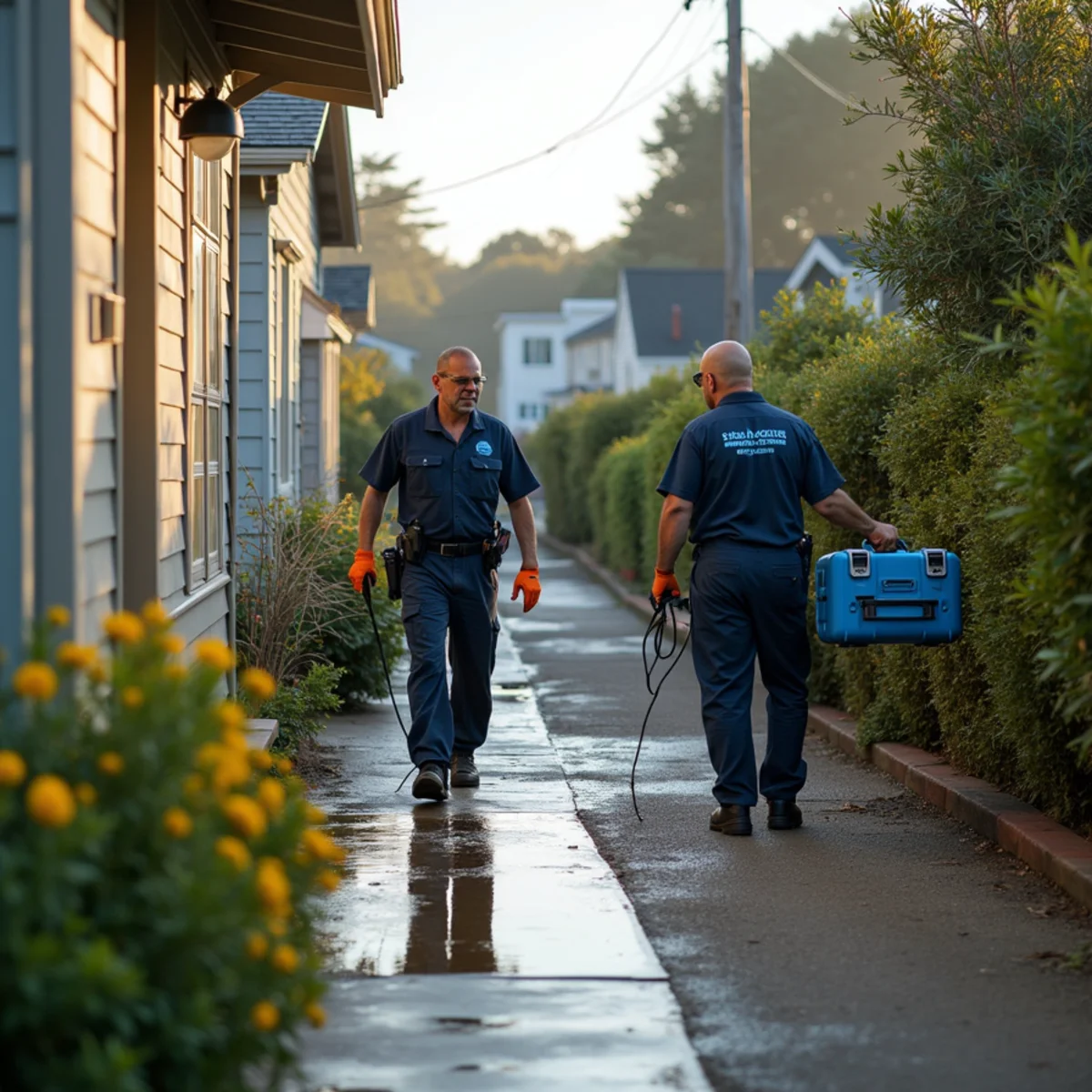 Water damage restoration response at a Half Moon Bay, California property