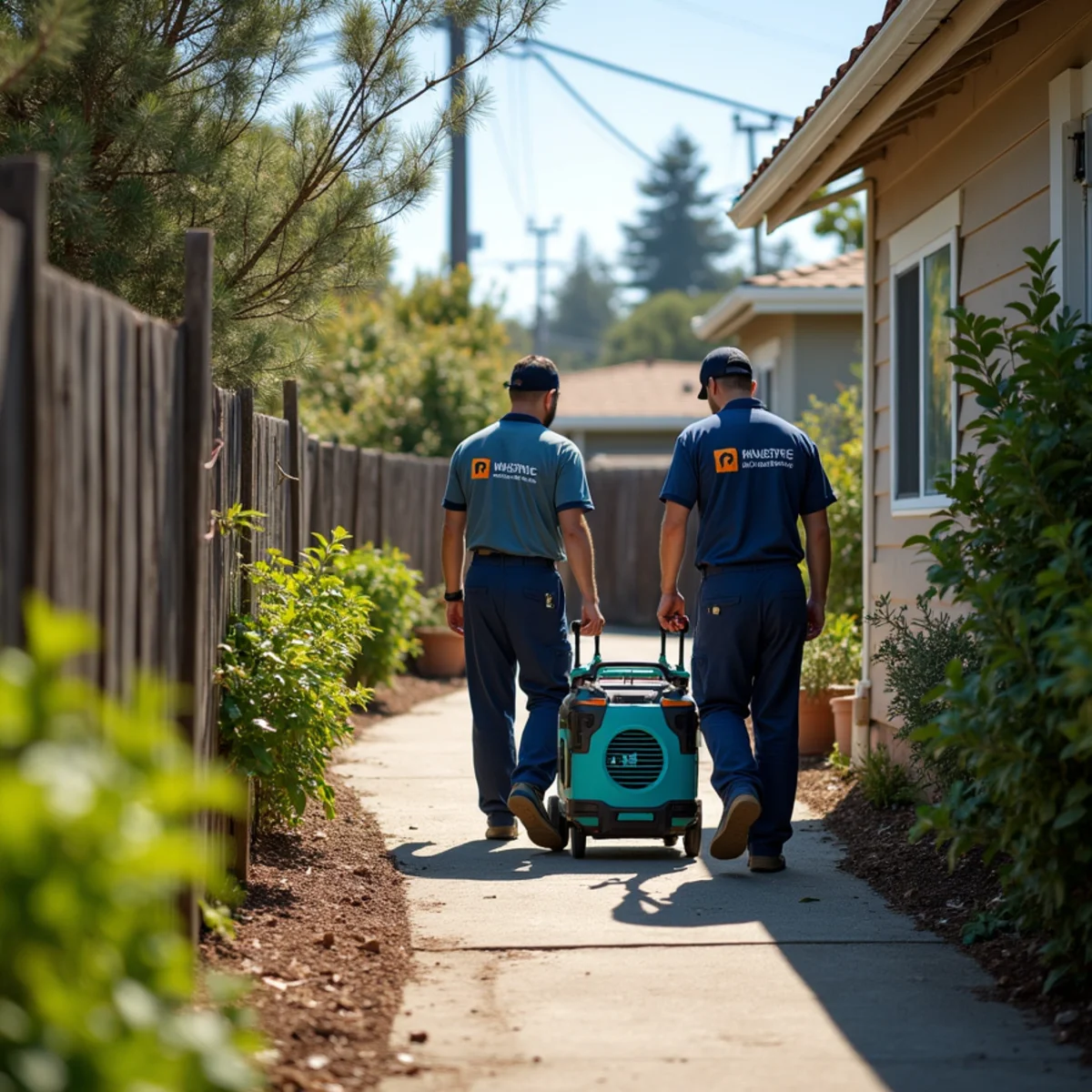 Water damage restoration response at a Loma Mar, California property