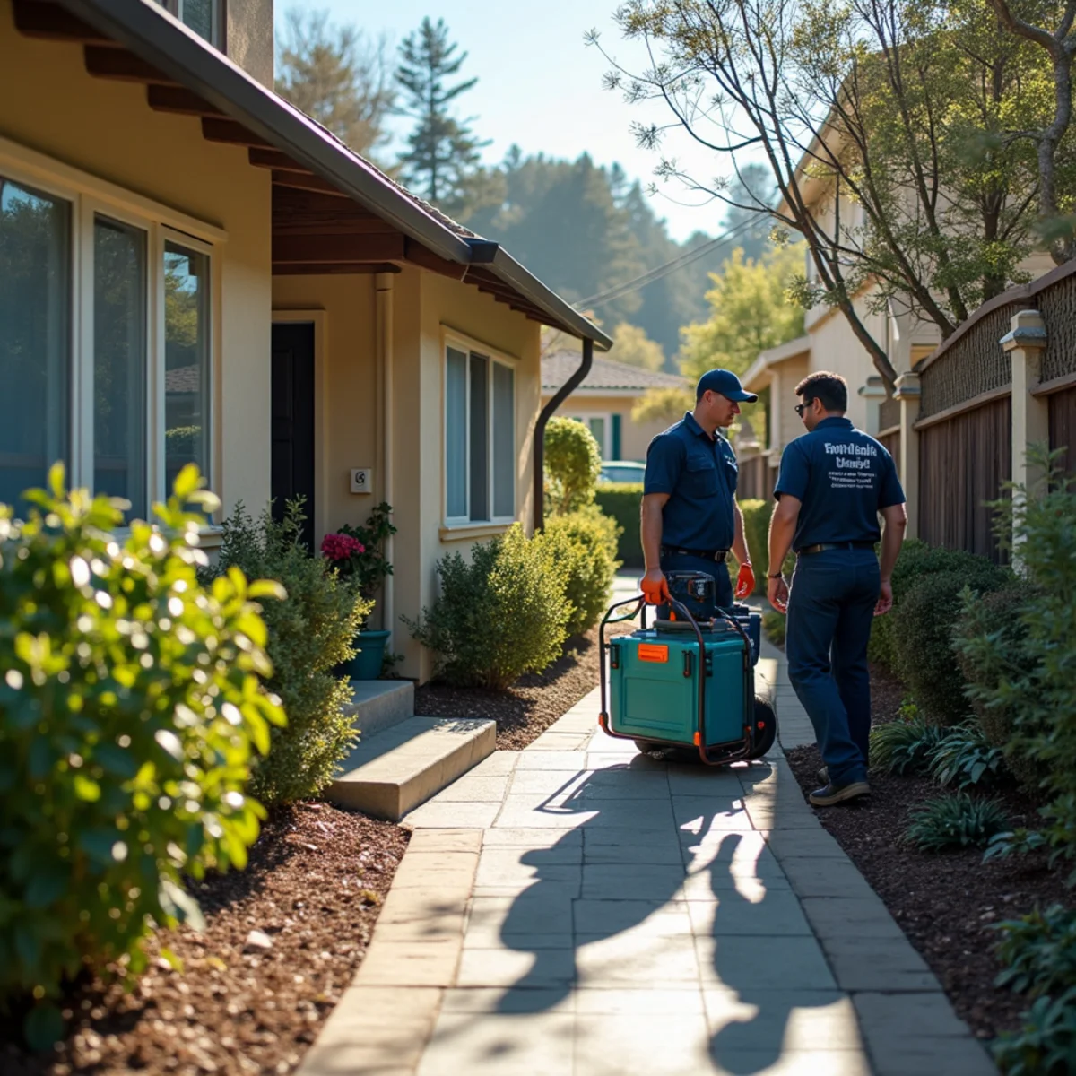 Water damage restoration response at a Los Altos Hills, California property